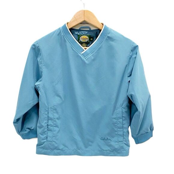 Cabela's Other - Cabela’s for Kids Windcrest Windbreaker Jacket Shirt w/ Pockets Blue Sz Small